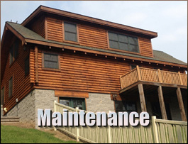  Cornettsville, Kentucky Log Home Maintenance